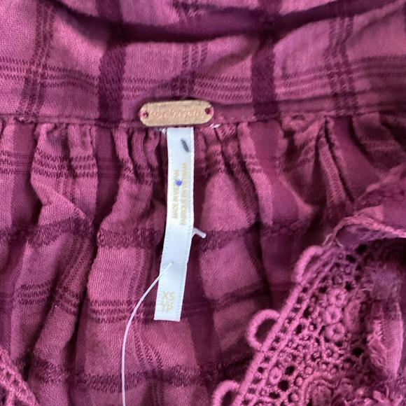 Free People Plaid Ruffle Dress - Picture 2 of 2